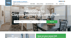 Desktop Screenshot of claytonhomeslumberton.com